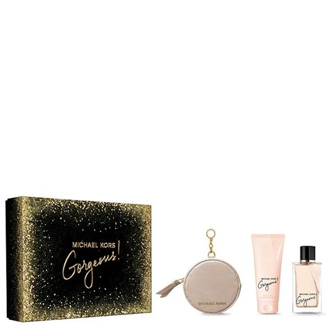 michael kors gorgeous perfume gift set|Michael Kors fragrance gift set.